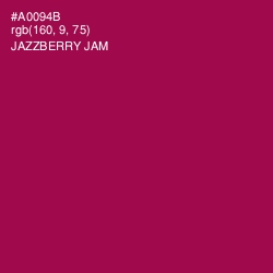 #A0094B - Jazzberry Jam Color Image
